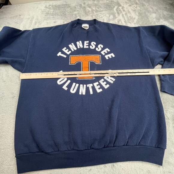 Vintage Tennessee Volunteers Sweatshirt Men XL Blue Tultex Crewneck Y2K NCAA VFL - Picture 7 of 11